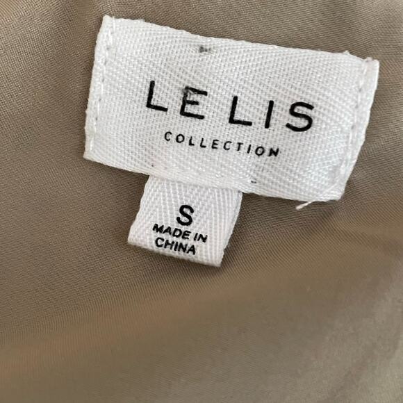 LE LIS One Shoulder Cable Cheetah Print Cinch Dress Women’s Sz S - Picture 5 of 6